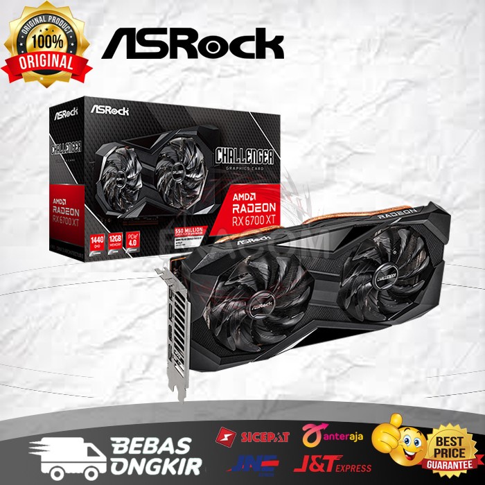 vga asrock amd radeon rx 6700 xt challenger d 12gb gddr6   rx 6700xt