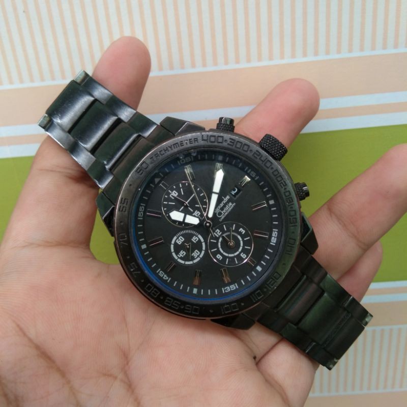 (SOLD OUT) Arloji Jam Tangan Rantai AC Alexandre Christie 6220mc Preloved / Second / Bekas