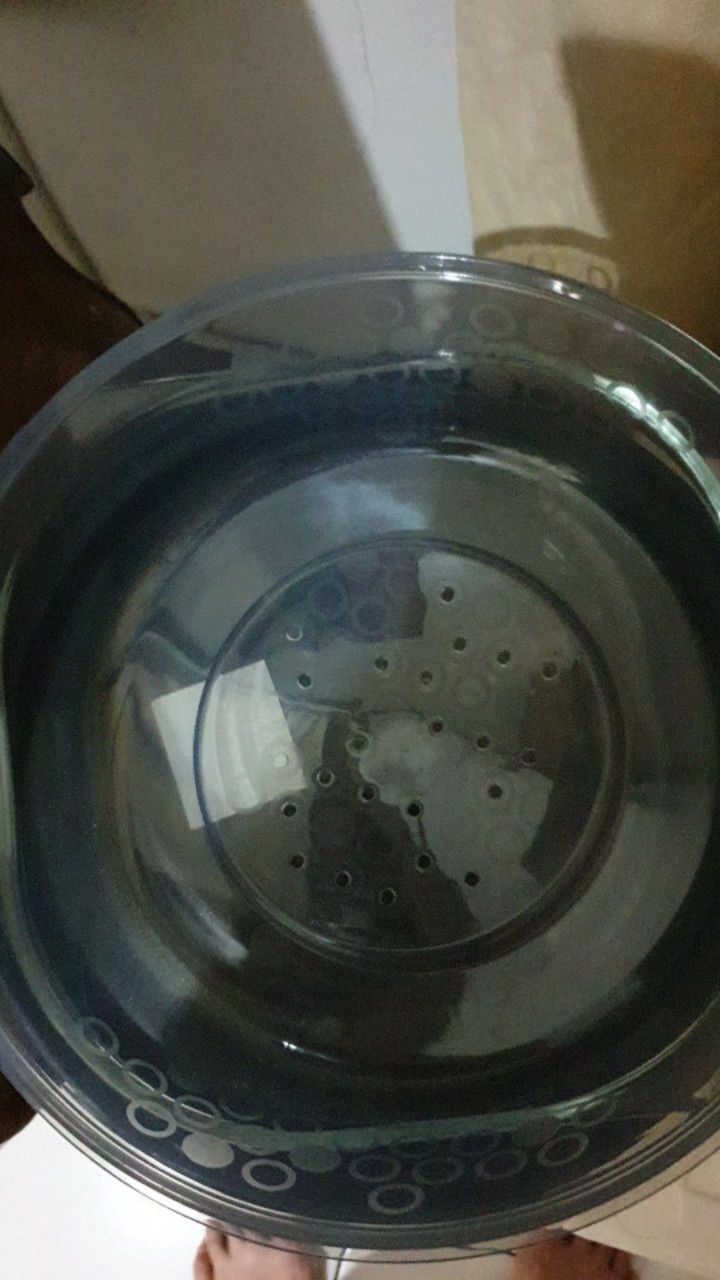 Tutup Microwave , Peralatan Dapur  Peralatan Masak Abu-abu Biru 26x9 Cm Pr589