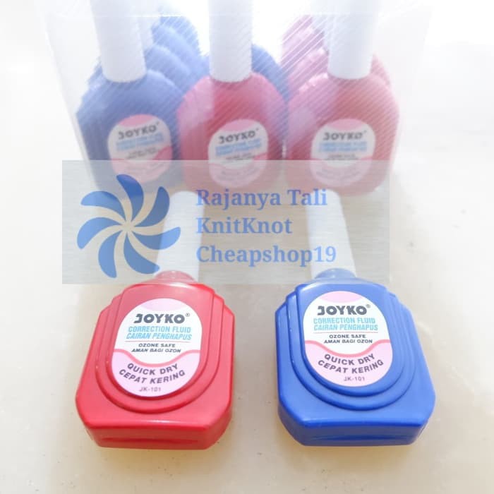 

Correction Fluid Jk101 Tipex Cair Tip-Ex Cairan Penghapus Joyko12Pc