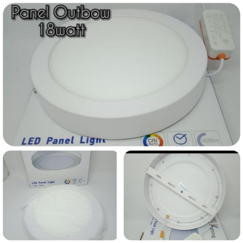Lampu Panel Downlight Outbow 18w 18 watt Bulat