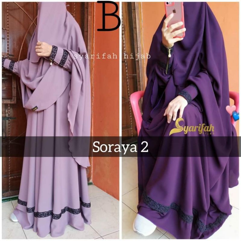 Set gamis khimar Soraya by Syarifah hijab