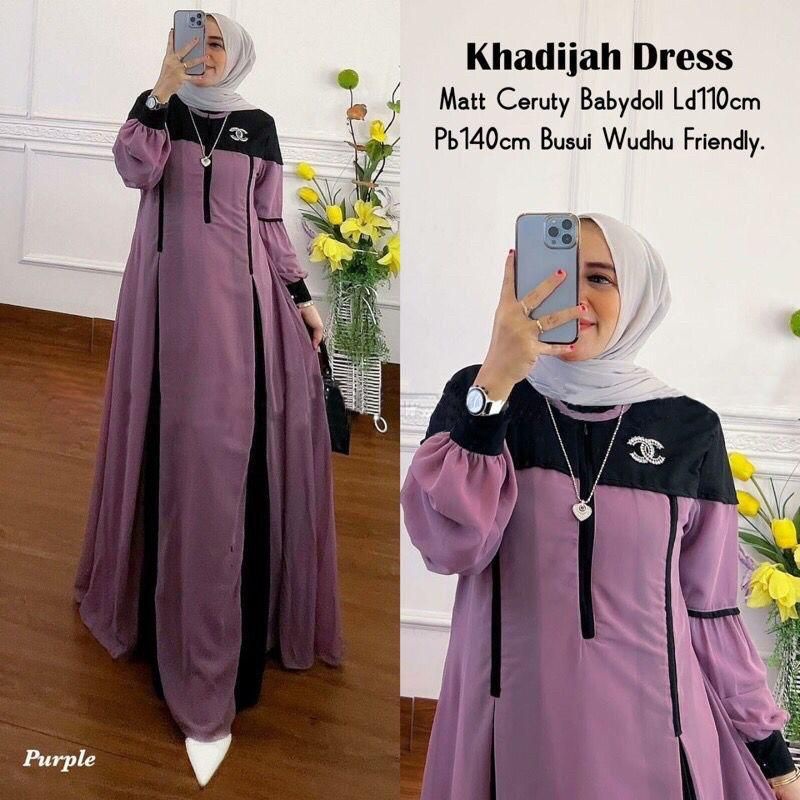 DRESS MUSLIM, baju wanita, baju gamis, dress, gamis, Baju gamis, fashion wanita, Khadijah Dress