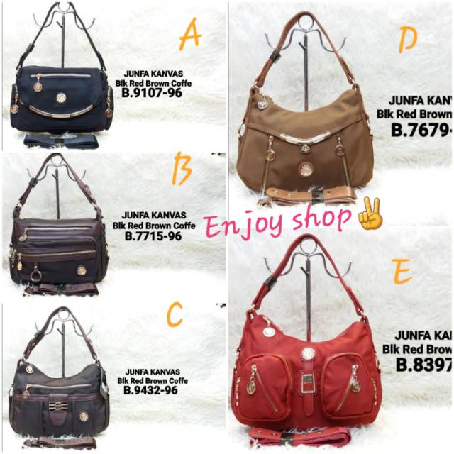 TAS WANITA JUNFA SELEMPANG KANVAS PREMIUM