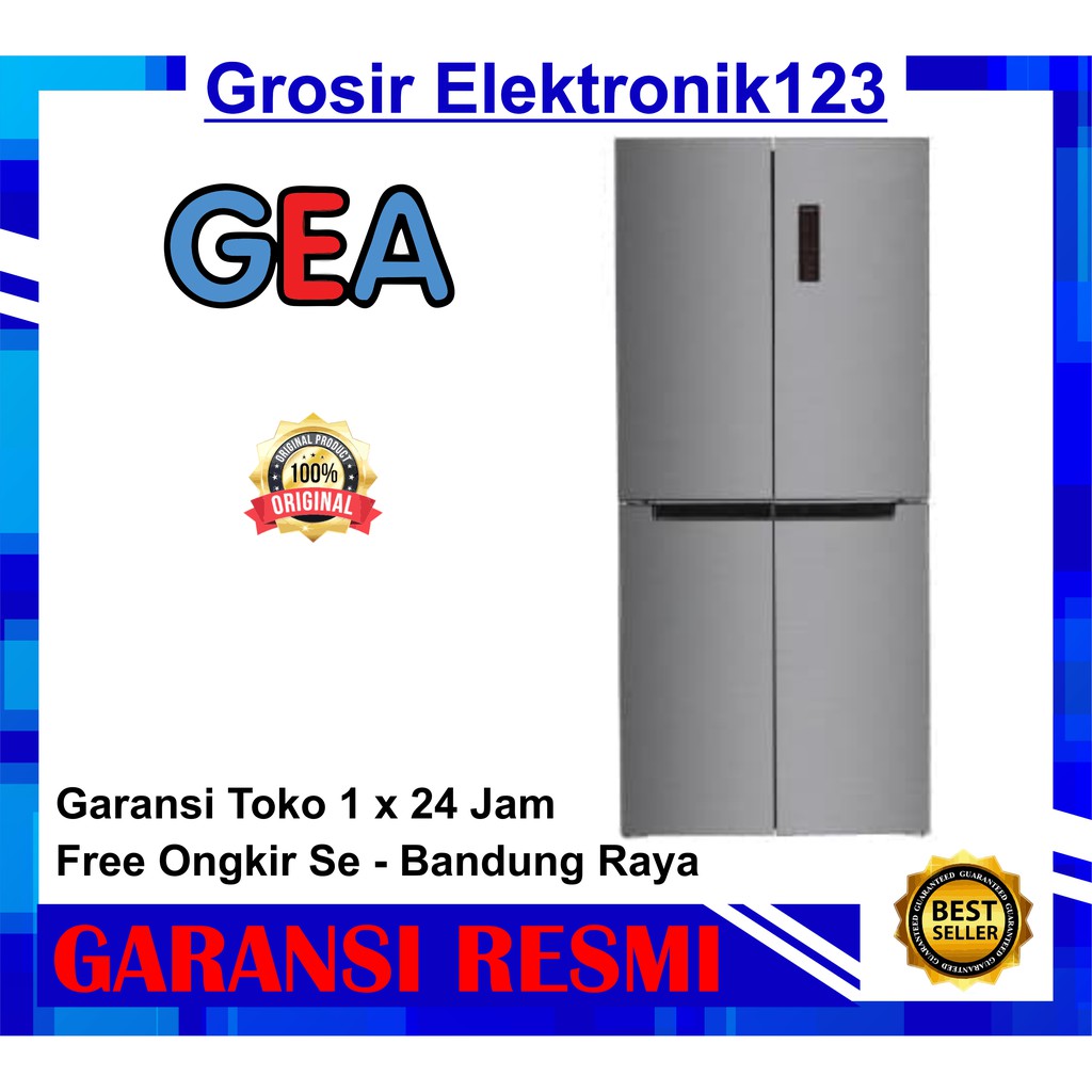 Kulkas Gea G4D-404 INOAX SILVER