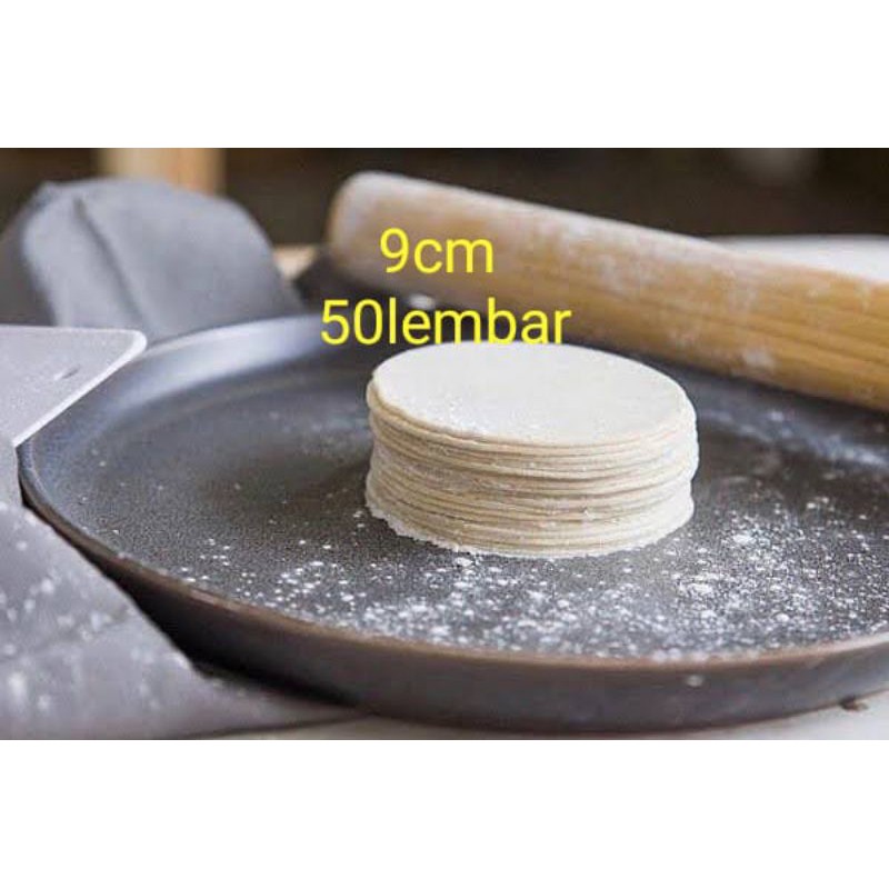 

Kulit Dimsum 9cm / kulit Siomay tipis halal lentur