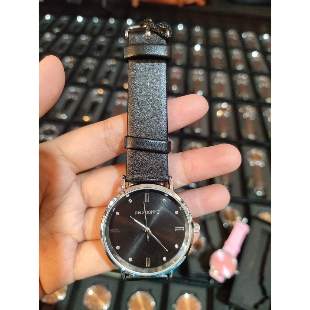 JAM TANGAN WANITA 8123 BLACK JIMS HONEY