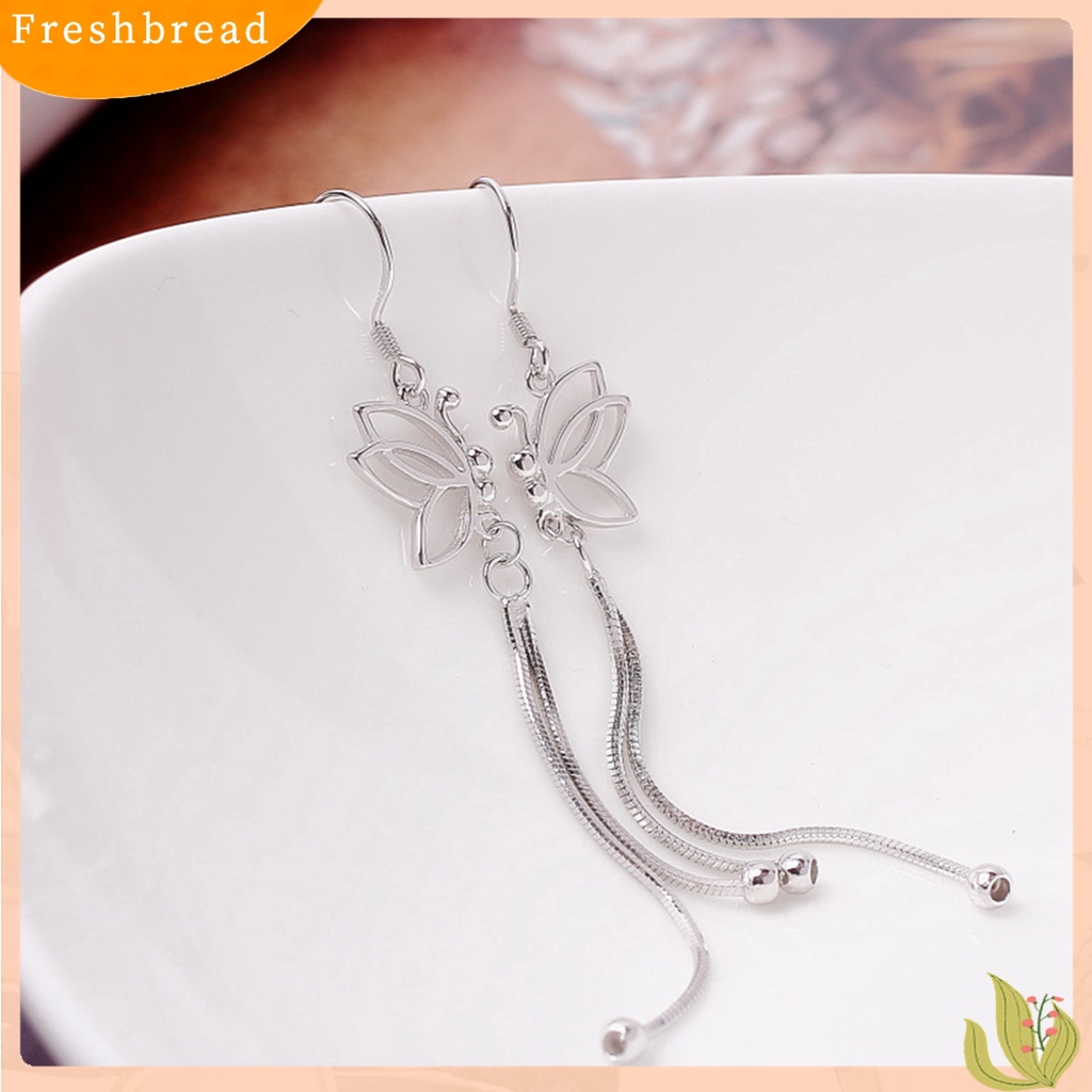 【Fresh】❀Women's Elegant Butterfly Dangle Long Chain Line Hook Earrings Jewelry Gift