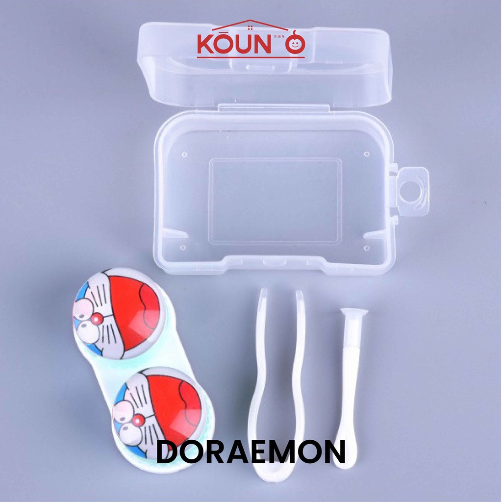 Tempat Soflens Lucu Kontak Lensa Simple Contact Lens Softlens Case 1 Set