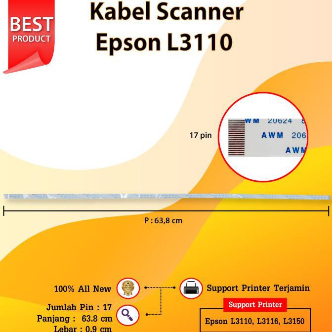 KABEL SCANNER PRINTER EPSON L3110 L3116 L3150 CABLE FLEXIBLE SCANNER | ORIGINAL