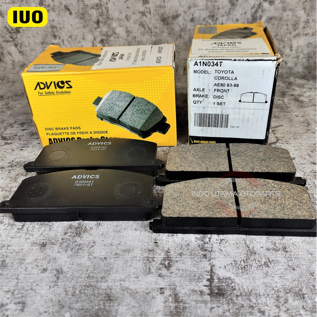 Brake Pad AISIN Corolla All New Kampas Rem ADVICS A1N034T