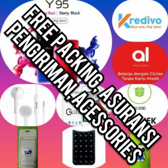 Hp vivo Y95 RAM4GB ROM 32GB FREE  +ACC LAIN NYA  GARANSI RESMI VIVO INDONESIA