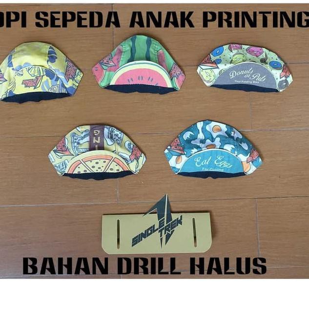 HOT SALE TOPI Sepeda Anak  Seli Printing sepeda  seli topi  