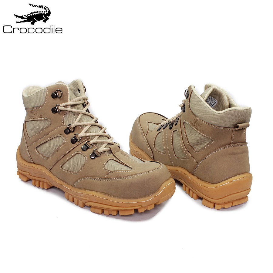 SM88 - Sepatu Pria Crocodile Endure PDL Cream Boots Safety Hiking Outdoor Gunung Bots Kekinian Laki