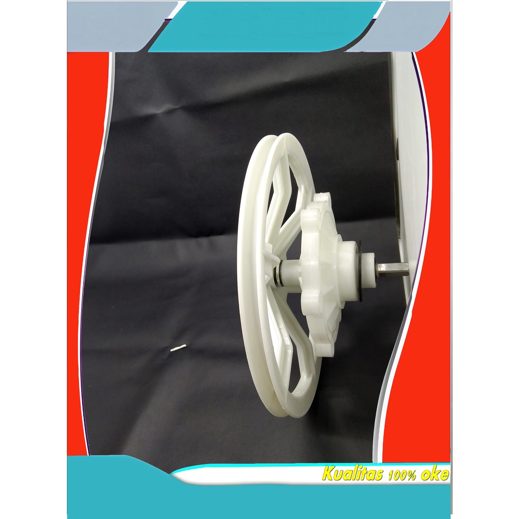 GEAR BOX SANYO SET |  GEARBOX / GIRBOX / GERBOX PENCUCI PEMUTARAN 2 TABUNG SANYO