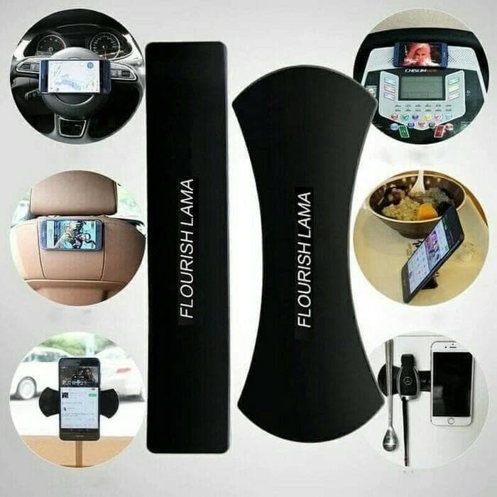 FLOURISH LAMA Holder HP + Stand Sticky Pad Anti Gravity Stick Nano Grosir