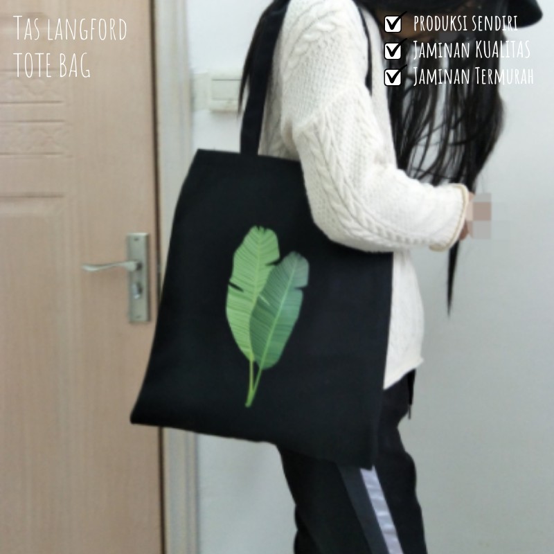 Tas  Wanita Totebag Tote Bag Kanvas Shoulder Bag Terbaru Murah Motif Bunga Wanita Cewek Perempuan