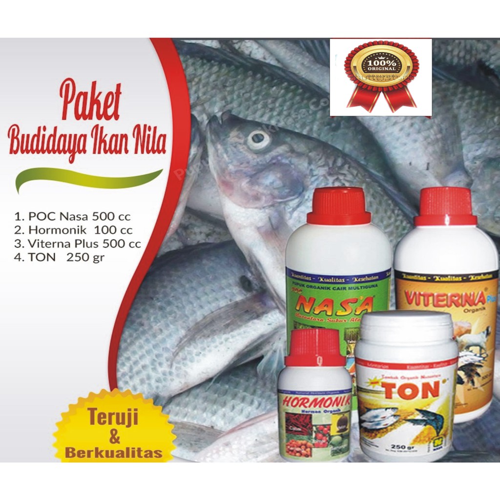 Paket Buidaya Ikan Nila Nasa /Stockist Original Nasa / budidaya ikan organik pupuk ikan organik pake