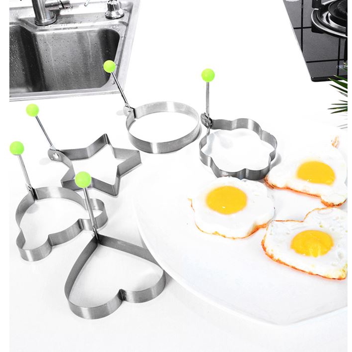 StarHome Alat Cetakan Telur Pancake Karakter - Alat Cetakan Telur Stainless Steel - Egg Mold