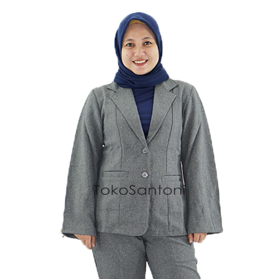 Blazer Jumbo Wanita Kantor Formal Big Size Murah Kekinian Blazer Wanita Jumbo Jas Kerja Kantor Wanit