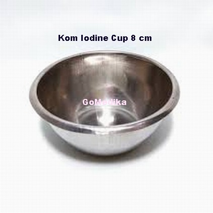 Kom Iodine Cup 8cm Stainless / Com Iodine