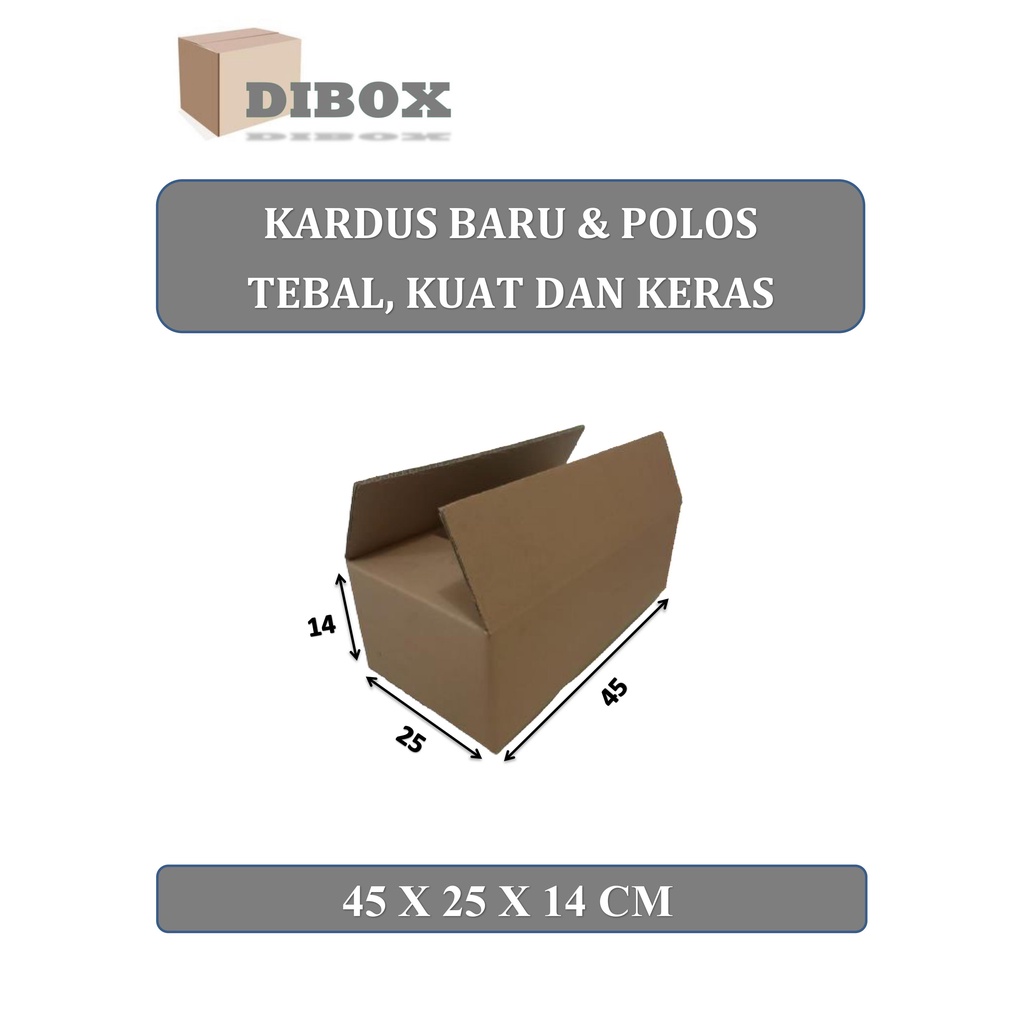 

KARDUS/BOX KARTON POLOS Uk 45 x 25 x 14 CM