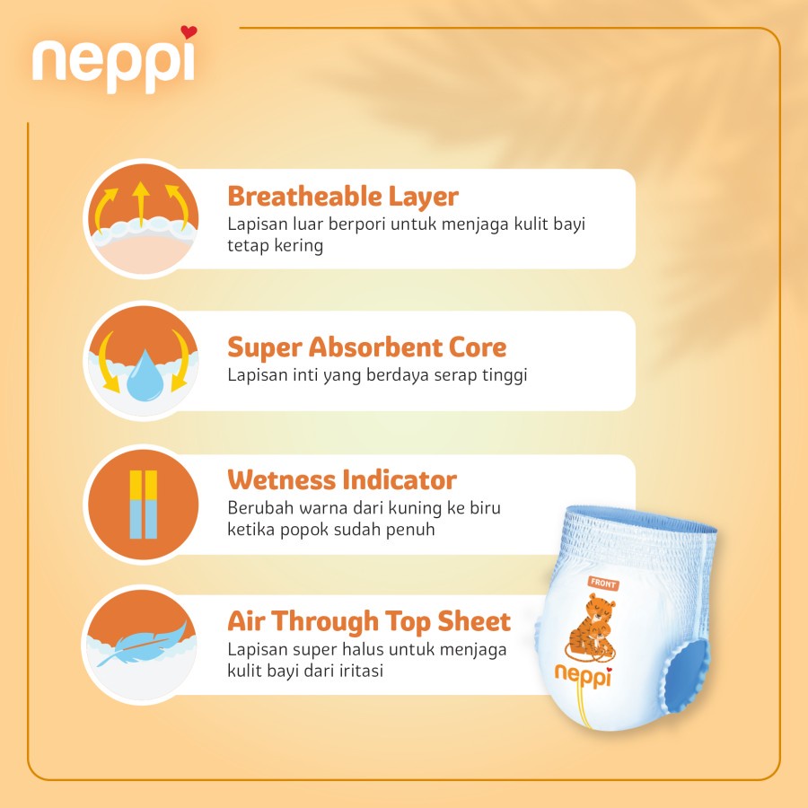 Neppi Baby Diapers Premium Pants L 26