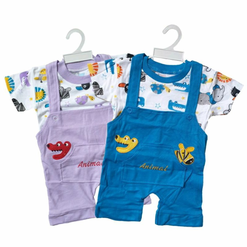 Baju Bayi Kodok Balon Mom Gift Tangan Pendek 3-12 Bulan SNI / Baju Bayi Kodok OverAll MG