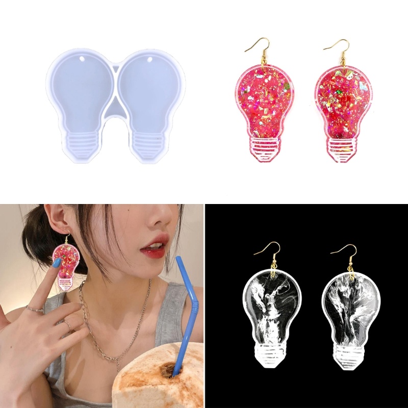 Cetakan Resin Epoksi Bahan Silikon Untuk Membuat Perhiasan Anting Gantungan Kunci