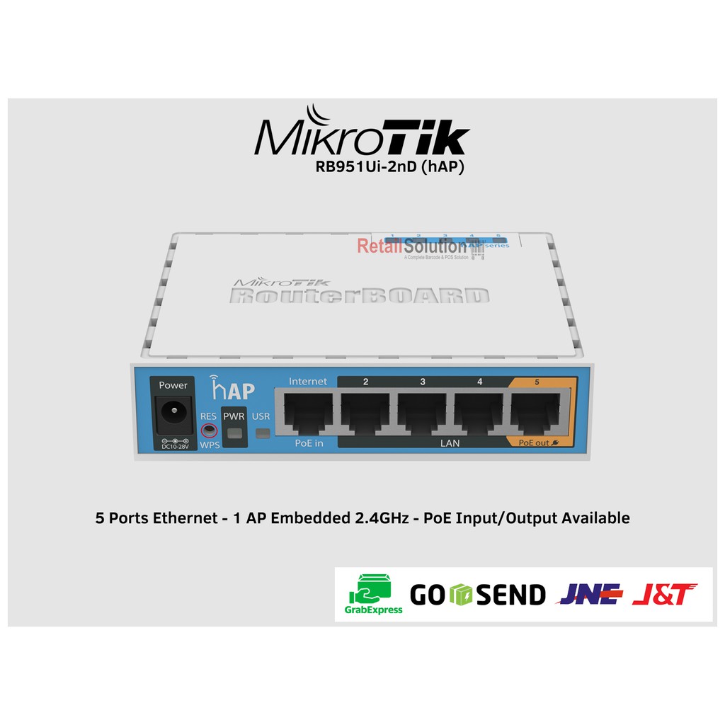 Mikrotik Routerboard RB951Ui-2nD hAP