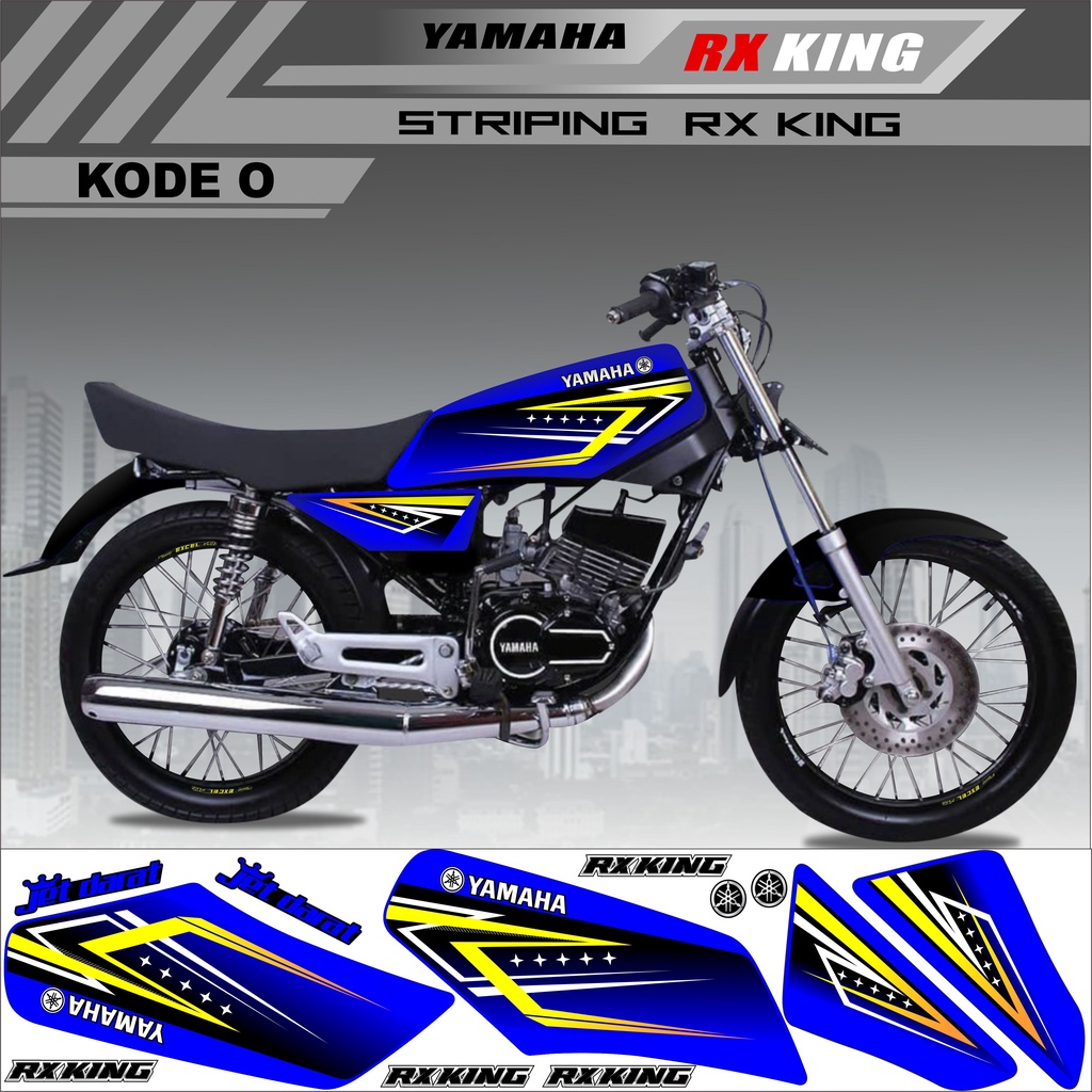 Sticker Rx King Variasi Stiker Striping Rx King Kode O