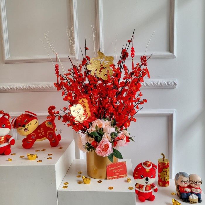 

Paket dekorasi hiasan hampers sakura lampion imlek chinese new year