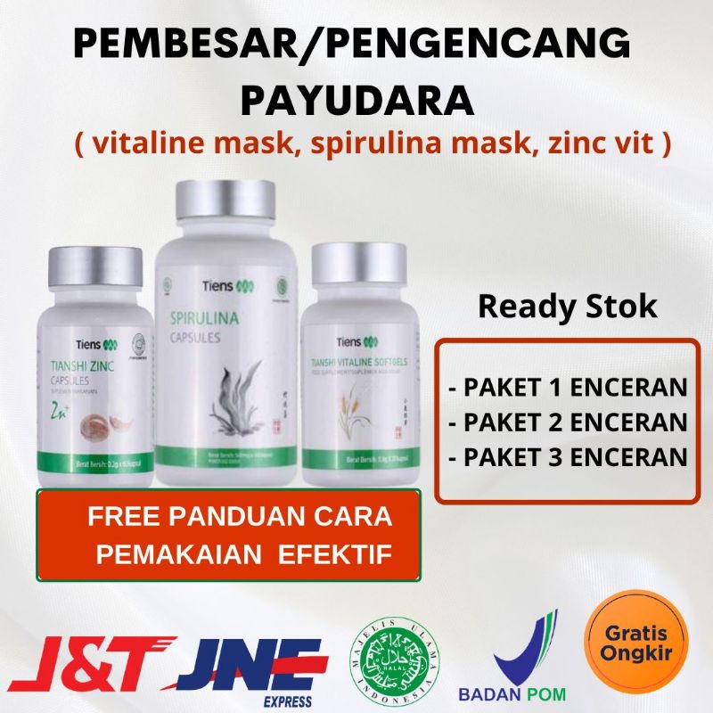 Bisa COD [TERLARIS] PEMBESAR & PENGENCANG PAYUDARA HERBAL AMPUH PERMANEN | BPOM ORIGINAL ALAMI TIENS