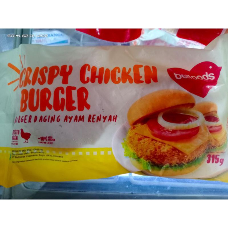 

Crispy chicken burger