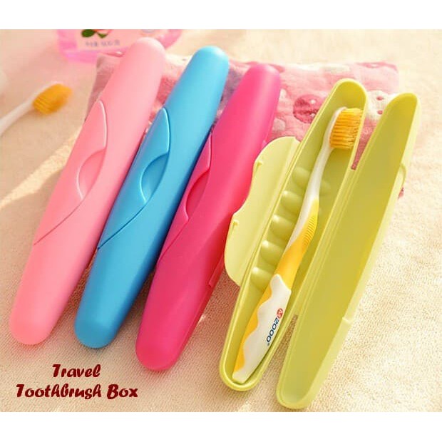 Travel Toothbrush Box - Kotak untuk tempat sikat gigi mudah dibawa