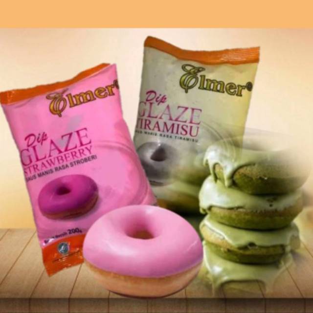 

pelapis donut Elmer glaze 200gr