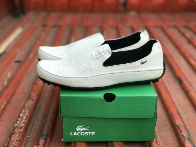 Sepatu Cowok Pria Lacoste Casual FIrmal Slop Slip On Fashion Pria Santai Nyaman NgemOL HangOut 39-43