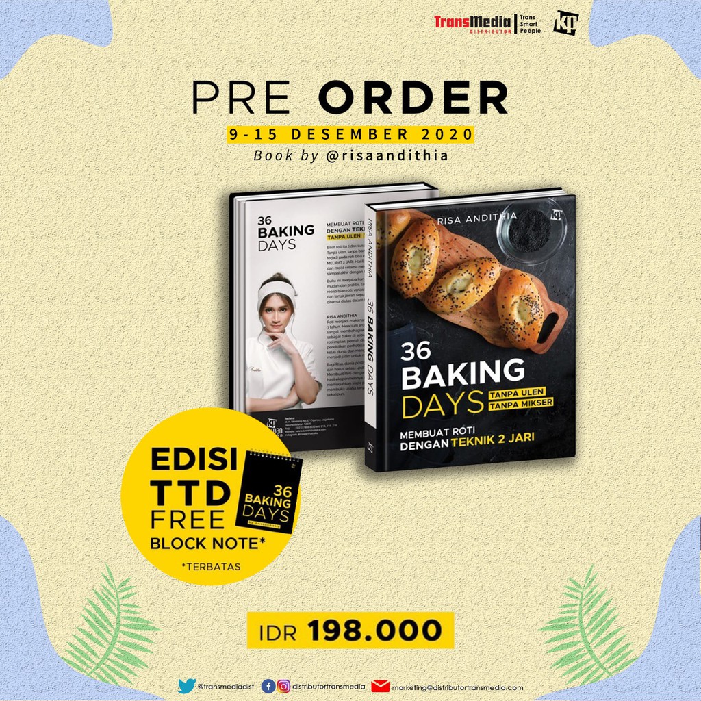 36 Baking Days (Bikin roti tanpa ulen, tanpa mikser)