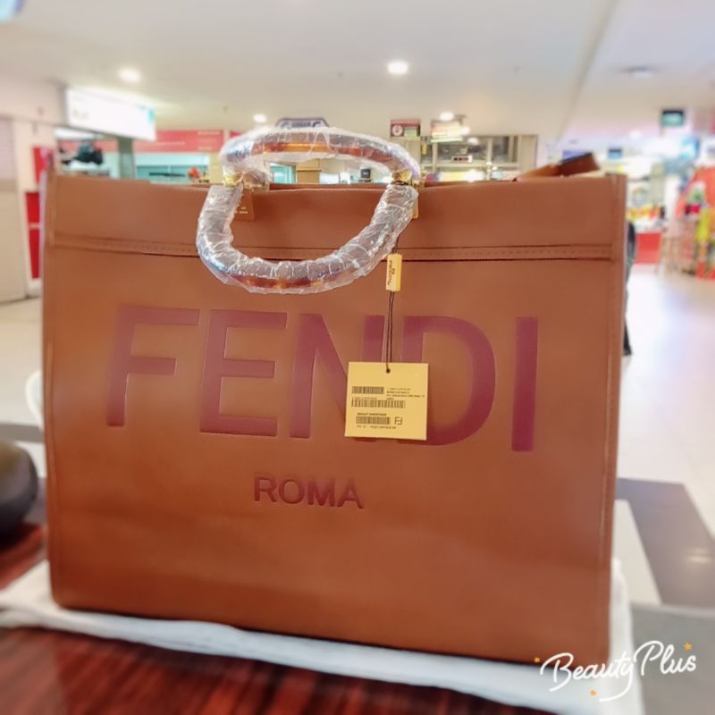 tas kulit coklat fashion wanita