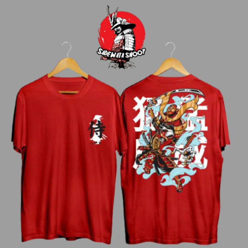 TSHIRT KAOS JEPANG SAMURAI SAKURA - BAJU KAOS DISTRO PRIA COWOK
