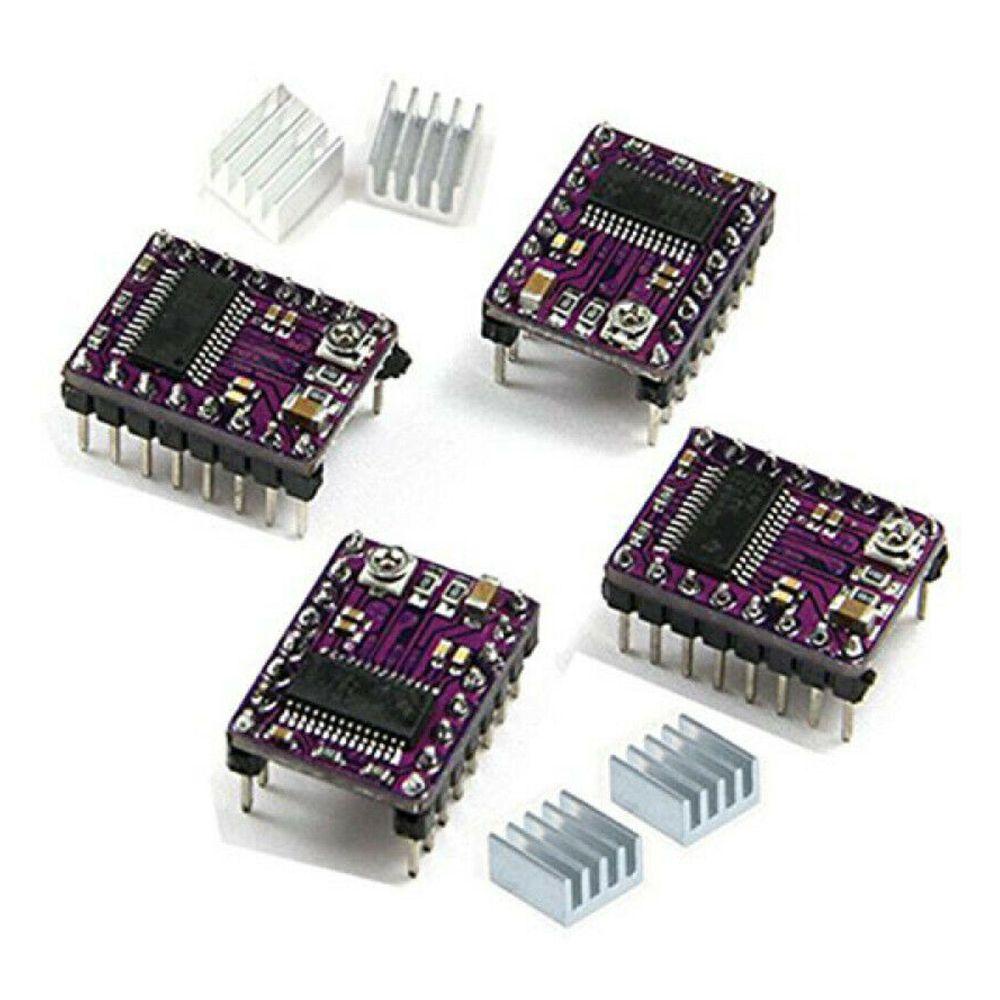 Preva 2Pcs Stepping Motor Driver Tahan Lama 3D Printer Aksesoris 3D Printer Parts Komponen Elektronik