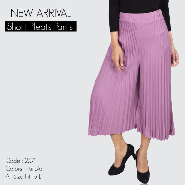 CELANA KULOT PENDEK 7/8 257 PLISKET PLEATS PANTS