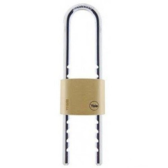 Yale Y110-50-155-1 Classic Solid Brass Adjustable Shackle Padlock 50mm Gembok