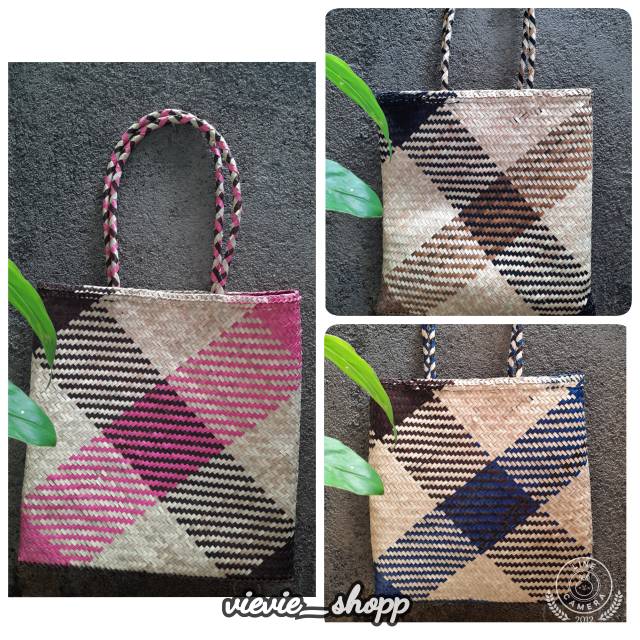 Tas Wanita/ Tas Belanja / Tas Anyaman Lontar Mop