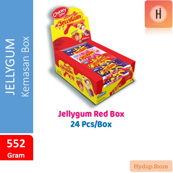 

Donald Chewy Jelly Gum Leci Anggur Stroberi Box Kemasan 24 Pcs