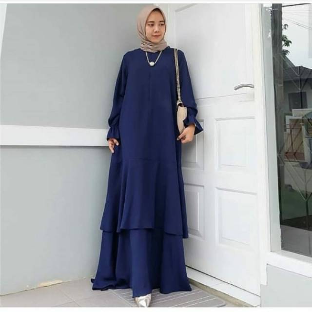 Ismi maxy dress baju muslim gamis