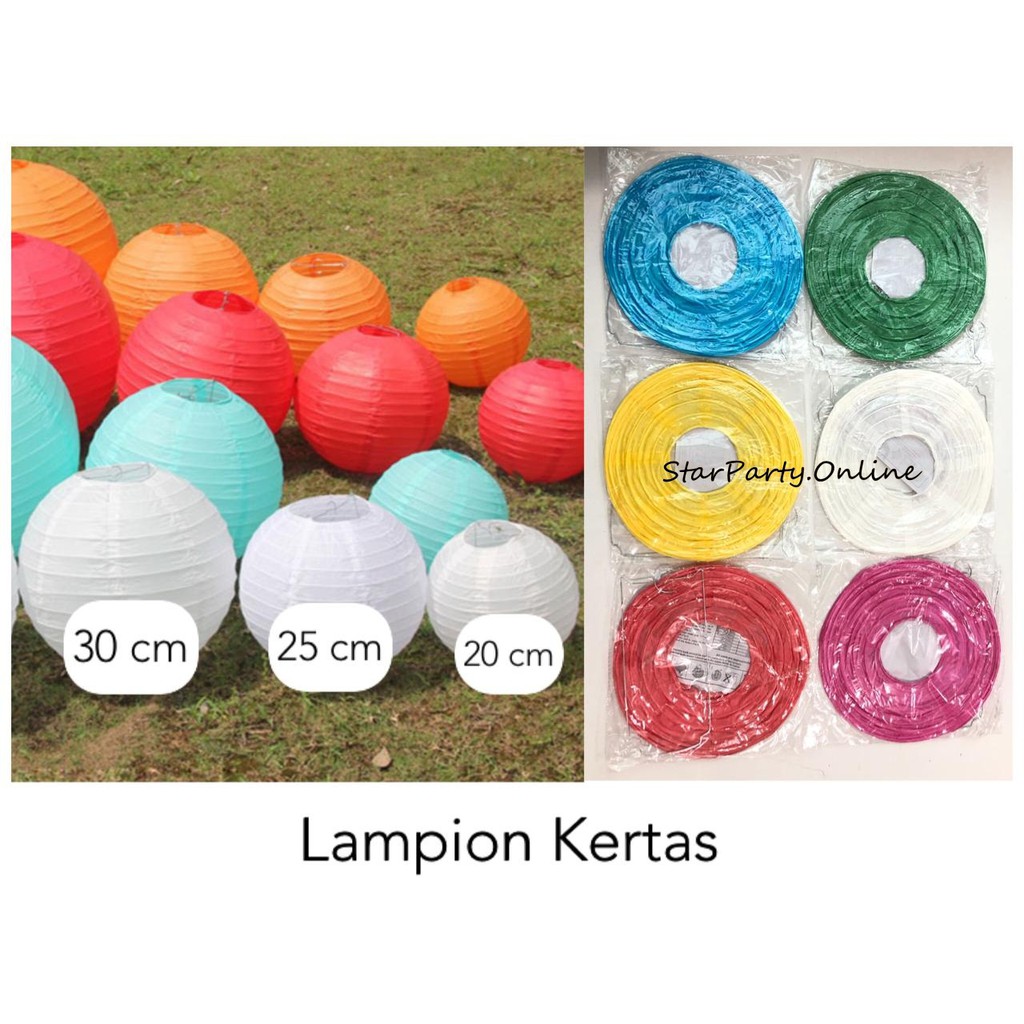 Lampion Kertas / Lampion / Hiasan