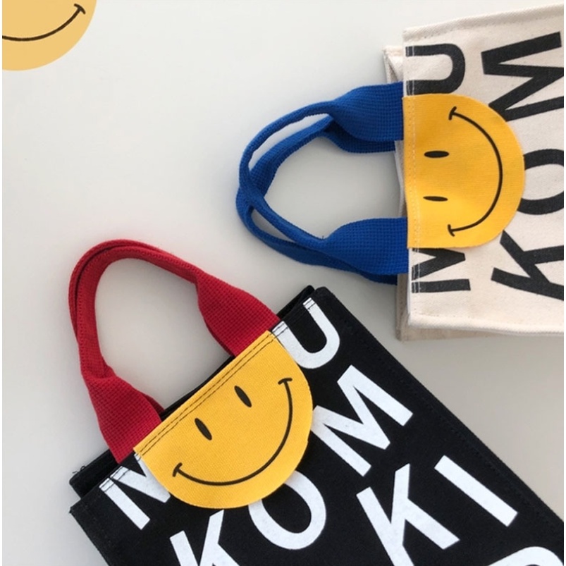 Smile Tas Tote Totebag Hand Bag Kotak (RSL) NR