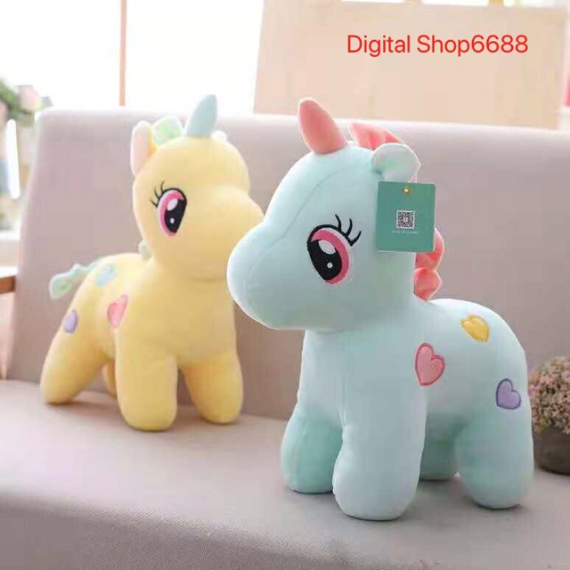 SOFT UNICORN DOLL &amp; BONEKA KUDA UNICORN CANTIK LUCU IMPORT UKURAN TINGGI 30 &amp; 40 &amp; 50CM