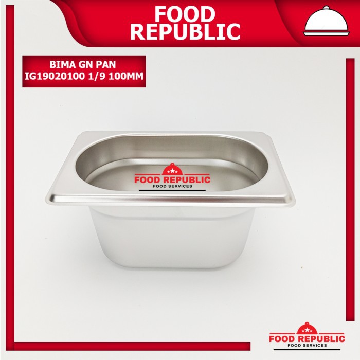 BIMA GASTRONOM FOOD PAN UKURAN 1/9 100mm - WADAH PRASMANAN STAINLESS